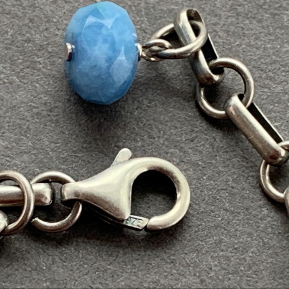 EXTREMELY RARE SILPADA Blue Quartz 925 Necklace - Picture 5 of 8